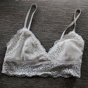 Cream lace bralette